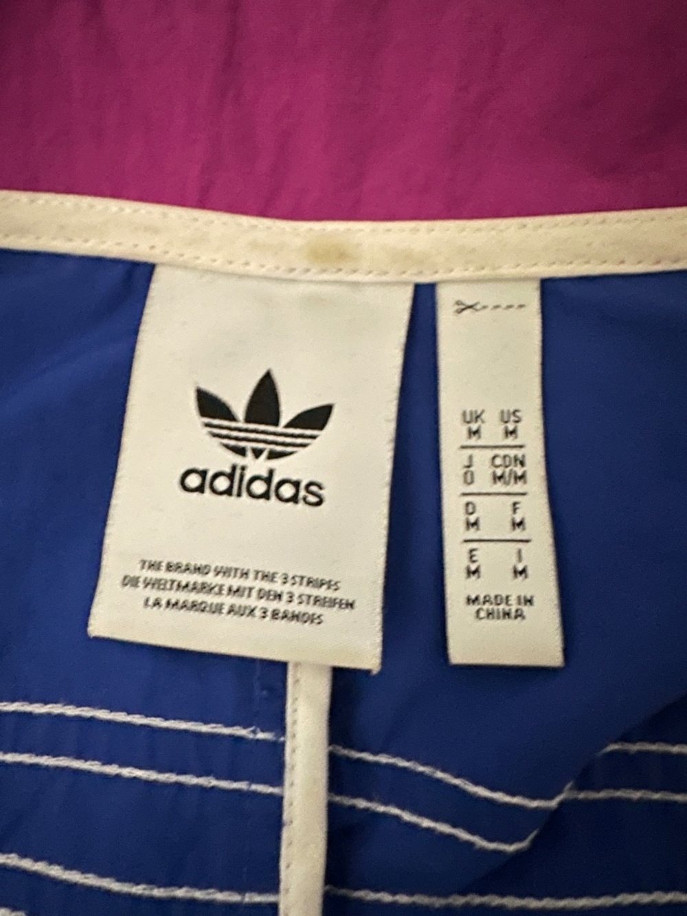 Adidas LIMITED EDITION Pride Rainbow Windbreaker Jacket Sz M - Picture 6 of 9